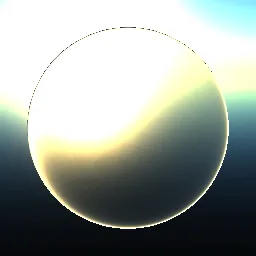 An example of a path traced image
